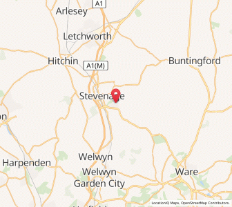 Map of Shephall, EnglandEngland