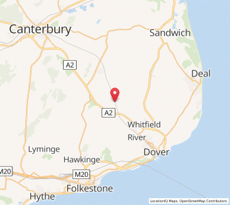 Map of Shepherdswell, EnglandEngland