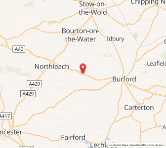Map of Sherbourne, EnglandEngland
