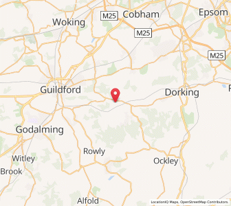 Map of Shere, EnglandEngland
