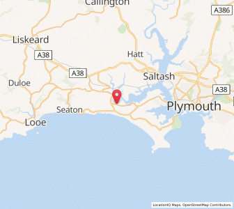 Map of Sheviock, EnglandEngland
