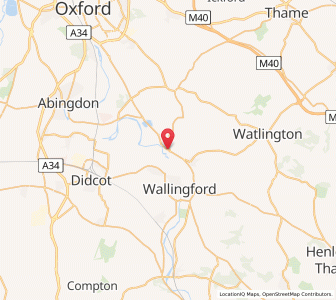 Map of Shillingford, EnglandEngland
