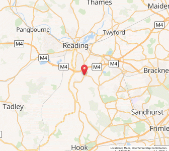 Map of Shinfield, EnglandEngland