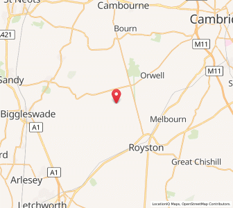 Map of Shingay, EnglandEngland