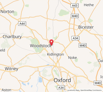 Map of Shipton On Cherwell, EnglandEngland