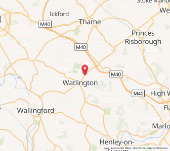 Map of Shirburn, EnglandEngland
