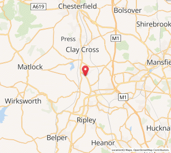 Map of Shirland, EnglandEngland