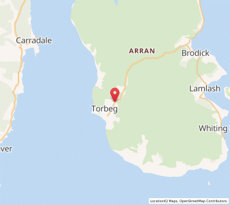 Map of Shiskine, ScotlandScotland
