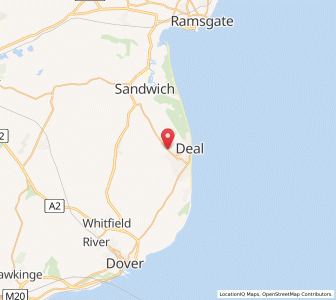 Map of Sholden, EnglandEngland