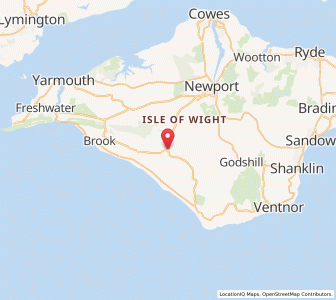 Map of Shorwell, EnglandEngland