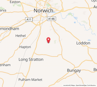 Map of Shotesham All Saints, EnglandEngland