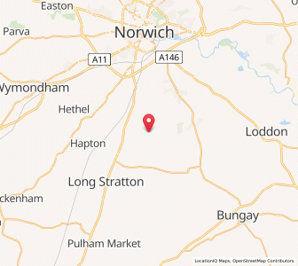 Map of Shotesham Saint Mary, EnglandEngland