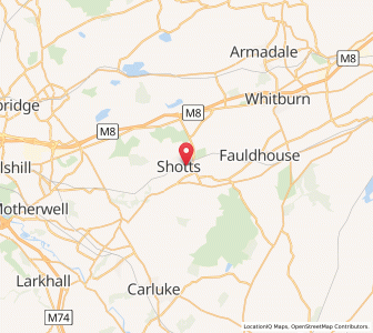 Map of Shotts, ScotlandScotland