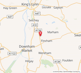 Map of Shouldham Thorpe, EnglandEngland