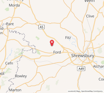 Map of Shrawardine, EnglandEngland