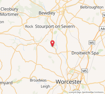 Map of Shrawley, EnglandEngland