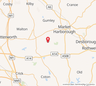 Map of Sibbertoft, EnglandEngland