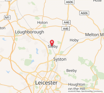 Map of Sileby, EnglandEngland