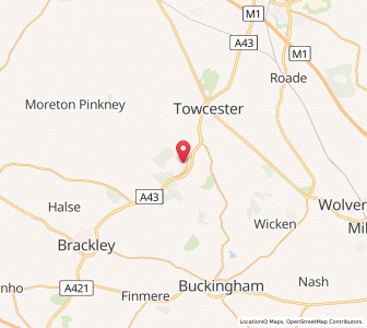Map of Silverstone, EnglandEngland