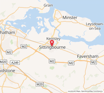 Map of Sittingbourne, EnglandEngland