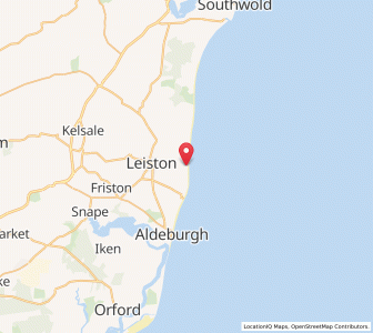 Map of Sizewell, EnglandEngland