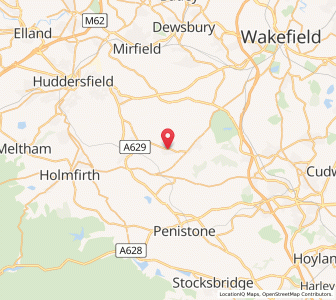 Map of Skelmanthorpe, EnglandEngland