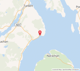 Map of Skipness, ScotlandScotland