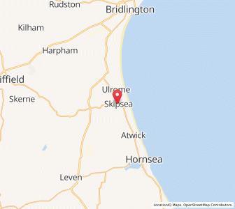 Map of Skipsea, EnglandEngland