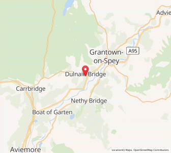 Map of Skye of Curr, ScotlandScotland