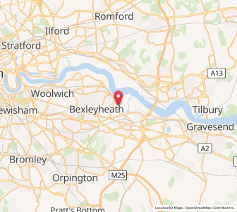 Map of Slade Green, EnglandEngland