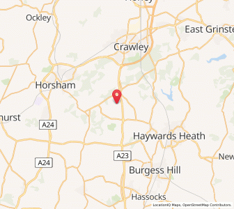 Map of Slaugham, EnglandEngland