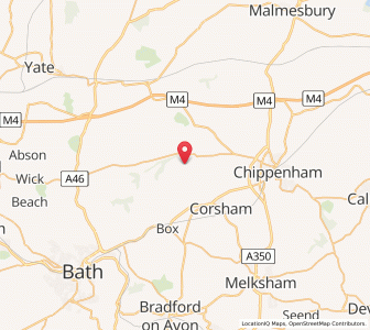 Map of Slaughterford, EnglandEngland