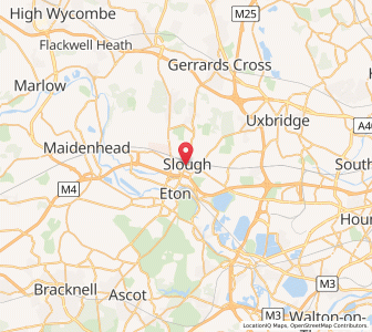 Map of Slough, EnglandEngland