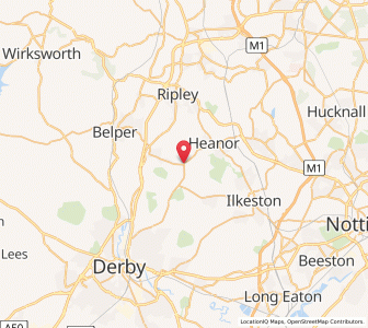 Map of Smalley, EnglandEngland