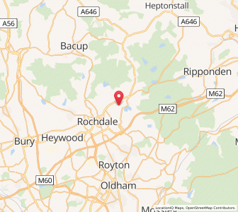 Map of Smithy Bridge, EnglandEngland