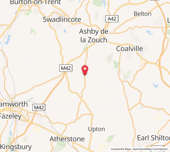 Map of Snarestone, EnglandEngland