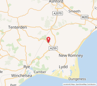 Map of Snargate, EnglandEngland