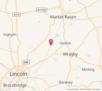 Map of Snelland, EnglandEngland