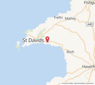 Map of Solva, WalesWales