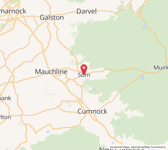 Map of Sorn, ScotlandScotland