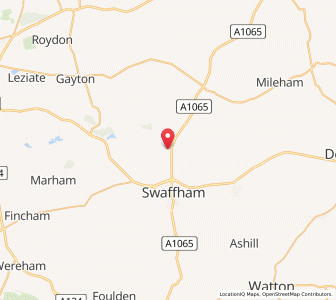 Map of South Acre, EnglandEngland