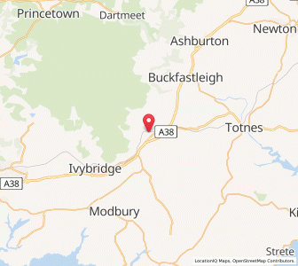 Map of South Brent, EnglandEngland