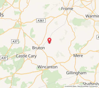 Map of South Brewham, EnglandEngland