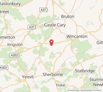Map of South Cadbury, EnglandEngland