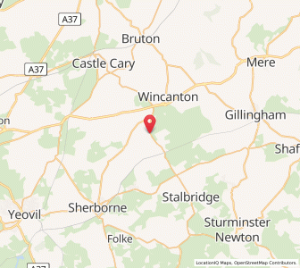 Map of South Cheriton, EnglandEngland