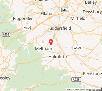 Map of South Crosland, EnglandEngland