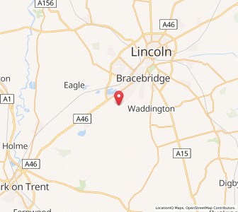 Map of South Hykeham, EnglandEngland