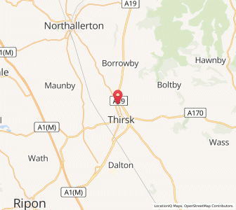 Map of South Kilvington, EnglandEngland