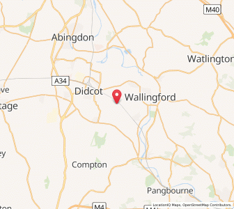 Map of South Moreton, EnglandEngland