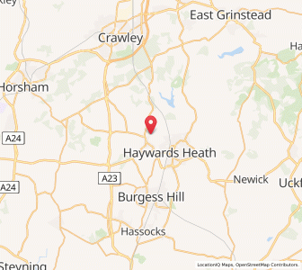 Map of South Nutfield, EnglandEngland